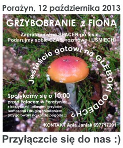 Grzybobranie z FIONĄ - 2013
